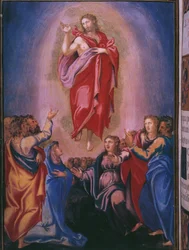 Ascensione, da un facsimile del Breviario di Re Filippo II di Spagna, 1569